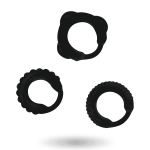 Addicted Toys  C-ring Set Black Cock Rings | SEX Shop Ireland 9
