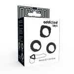 Addicted Toys  C-ring Set Black Cock Rings | SEX Shop Ireland 8