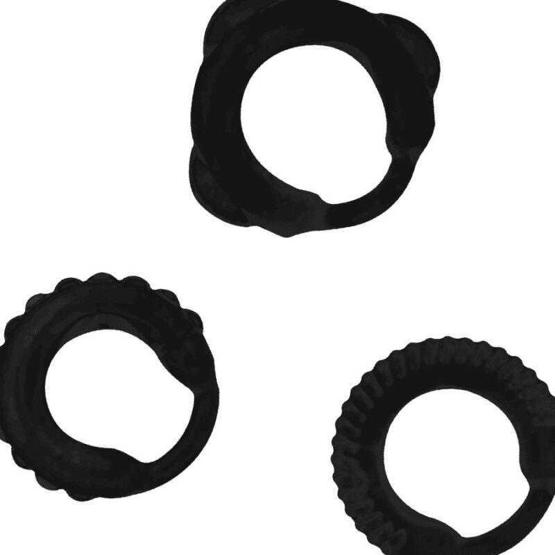Addicted Toys  C-ring Set Black Cock Rings | SEX Shop Ireland 6