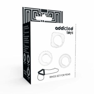 Addicted Toys  C-ring Set Clear Cock Rings | SEX Shop Ireland