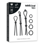 Addicted Toys Flexible Silicone  Cock Ring Set 7 Pieces Cock Rings | SEX Shop Ireland 12