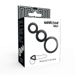 Addicted Toys Rings Set For Penis Black Tpr Cock Rings | SEX Shop Ireland 10