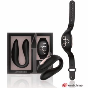 Anne S Desire Dual Pleasure  Wirless Technology Watchme Black / Gold Clitoral Stimulators | SEX Shop Ireland
