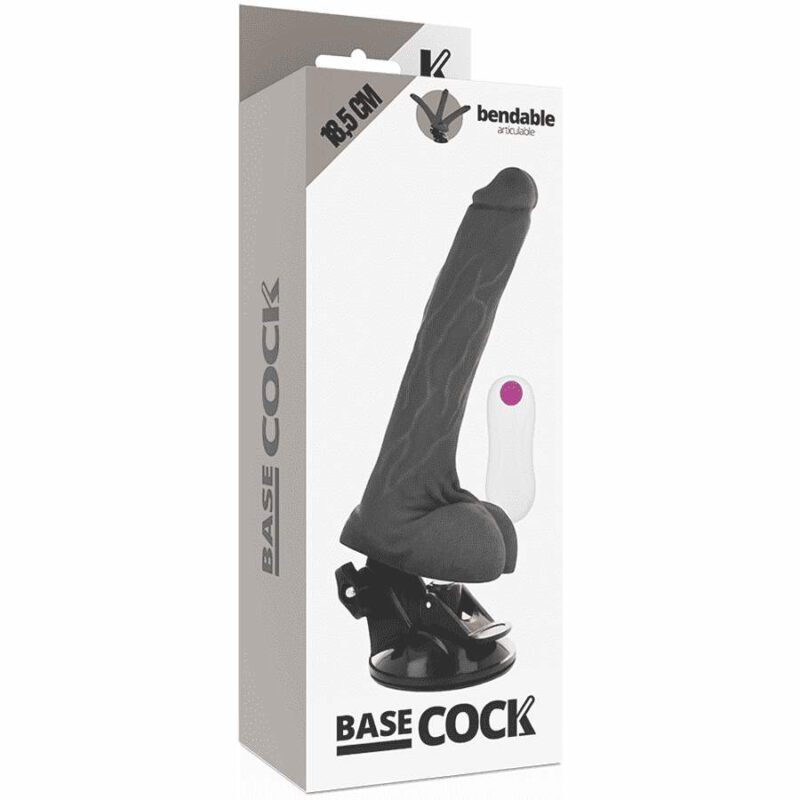 Basecock Realistic Bendable Remote Control Black 18.5 Cm Remote Control Vibrators | SEX Shop Ireland 8