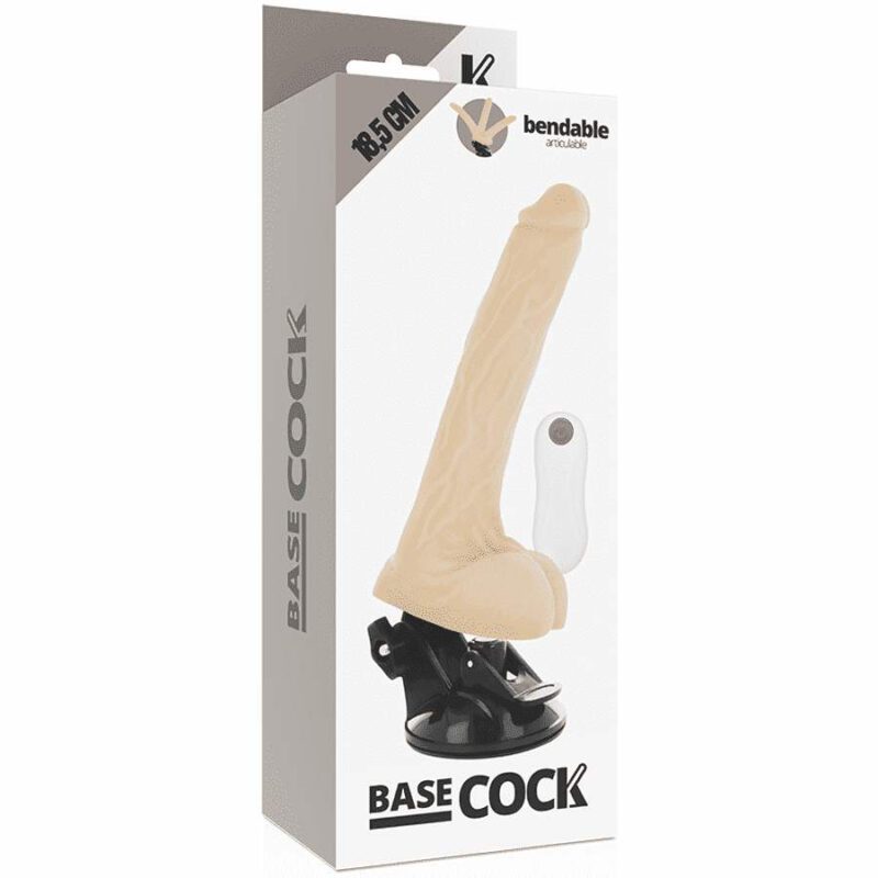 Basecock Realistic Bendable Remote Control Flesh 18.5 Cm Remote Control Vibrators | SEX Shop Ireland 8