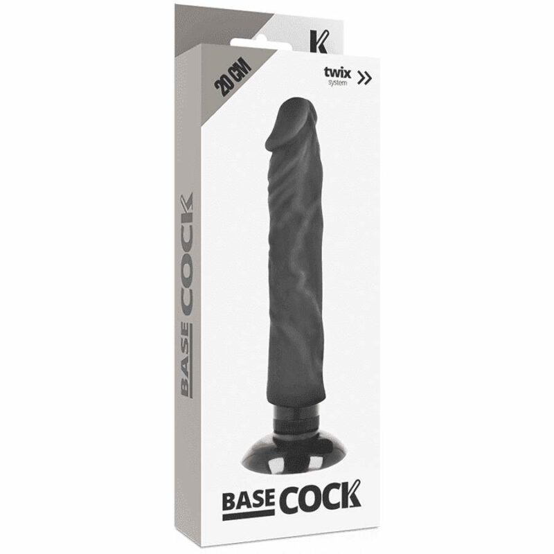 Basecock Realistic Vibrator 2-1 Black 20cm Dildos | SEX Shop Ireland 6