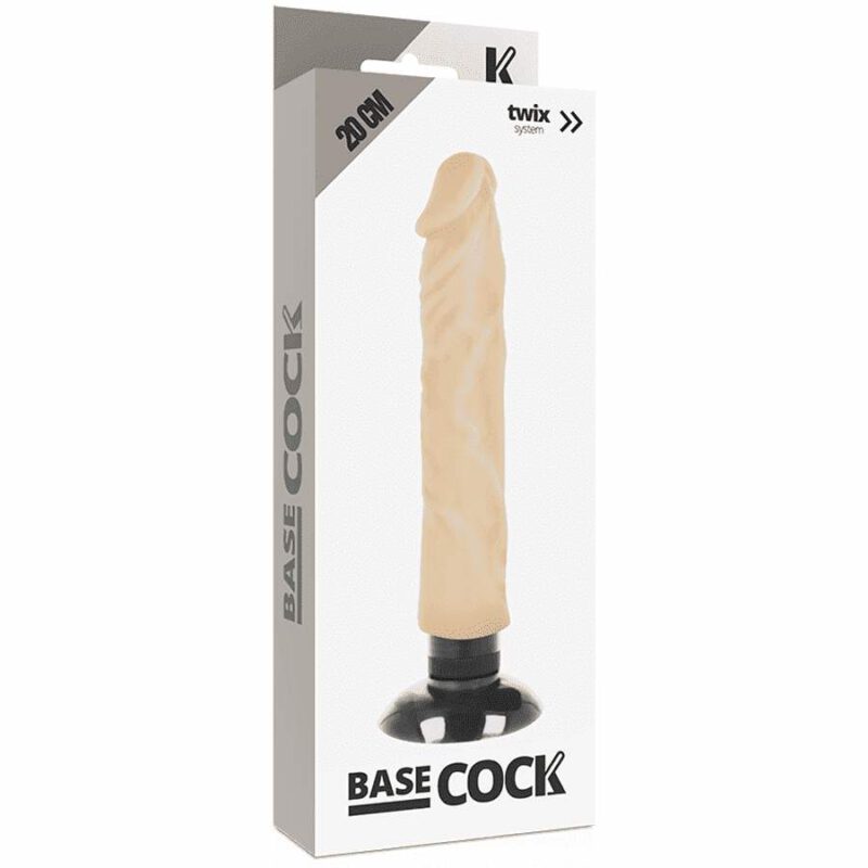 Basecock Realistic Vibrator 2-1 Flesh  20cm Dildos | SEX Shop Ireland 5