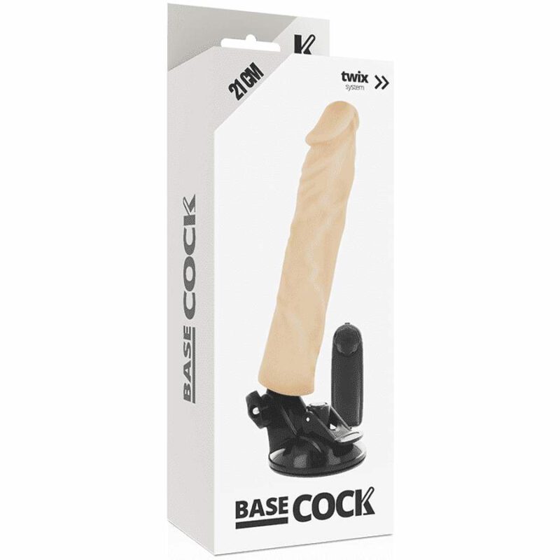 Basecock Realistic Vibrator Remote Control Flesh 21cm Dildos | SEX Shop Ireland 7