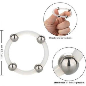 Calex Steel Beaded Silicone Ring L Cock Rings | SEX Shop Ireland 3