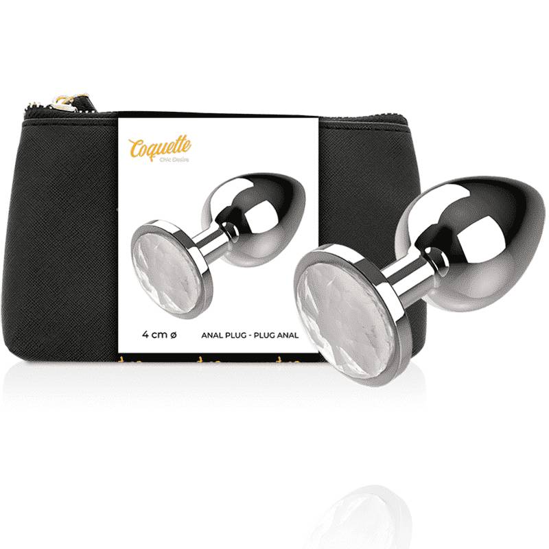 Coquette Anal Plug Metal White Color Size L 4 X 9cm Butt Plugs | SEX Shop Ireland 4 Coquette Anal Plug Metal White Color Size L 4 X 9cm Butt Plugs | SEX Shop Ireland 4