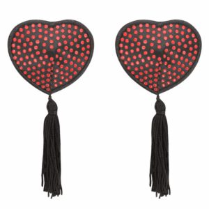 Coquette Chic Desire  Nipple Covers Heart Black / Red Fashion & Lingerie | SEX Shop Ireland 3