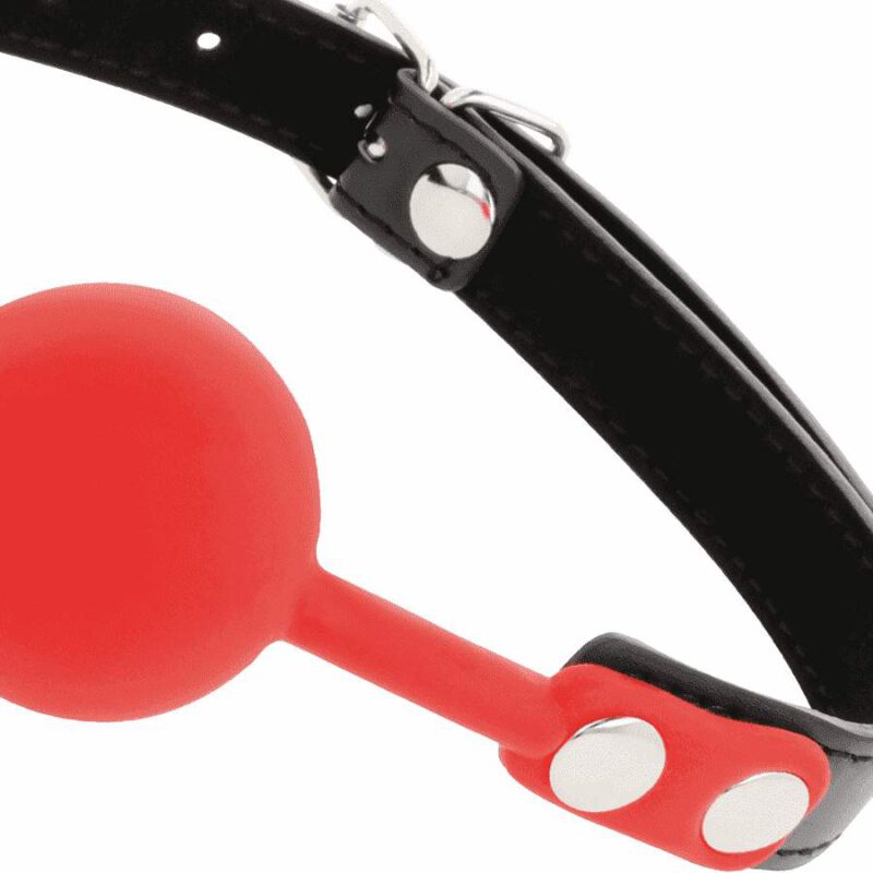 Darkness Ball Silicone Gag Red BDSM Gags | SEX Shop Ireland 4