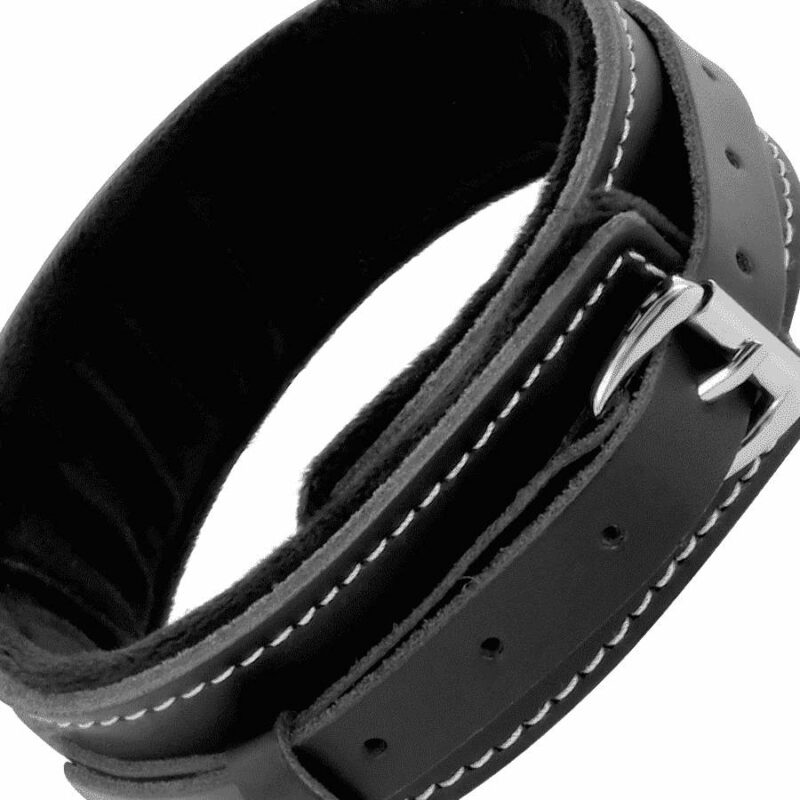 Darkness Black Furry Collar With Leash BDSM Collars | SEX Shop Ireland 5