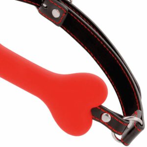 Darkness Bone Gag Silicone Red BDSM Gags | SEX Shop Ireland
