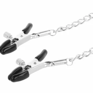 Darkness  Collar With Nipple Clamps Black BDSM Collars | SEX Shop Ireland 4