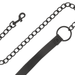 Darkness Full Black Collar With Leash BDSM Collars | SEX Shop Ireland 9