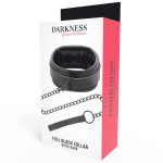 Darkness Full Black Collar With Leash BDSM Collars | SEX Shop Ireland 11
