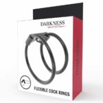 Darkness Leather Double Cock Ring Cock Rings | SEX Shop Ireland 8