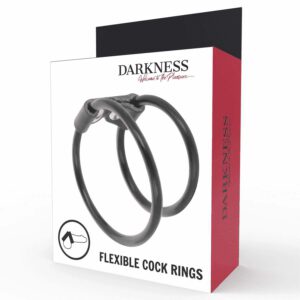 Darkness Leather Double Cock Ring Cock Rings | SEX Shop Ireland 3