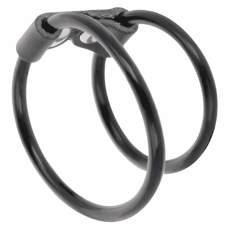 Darkness Leather Double Cock Ring Cock Rings | SEX Shop Ireland 6