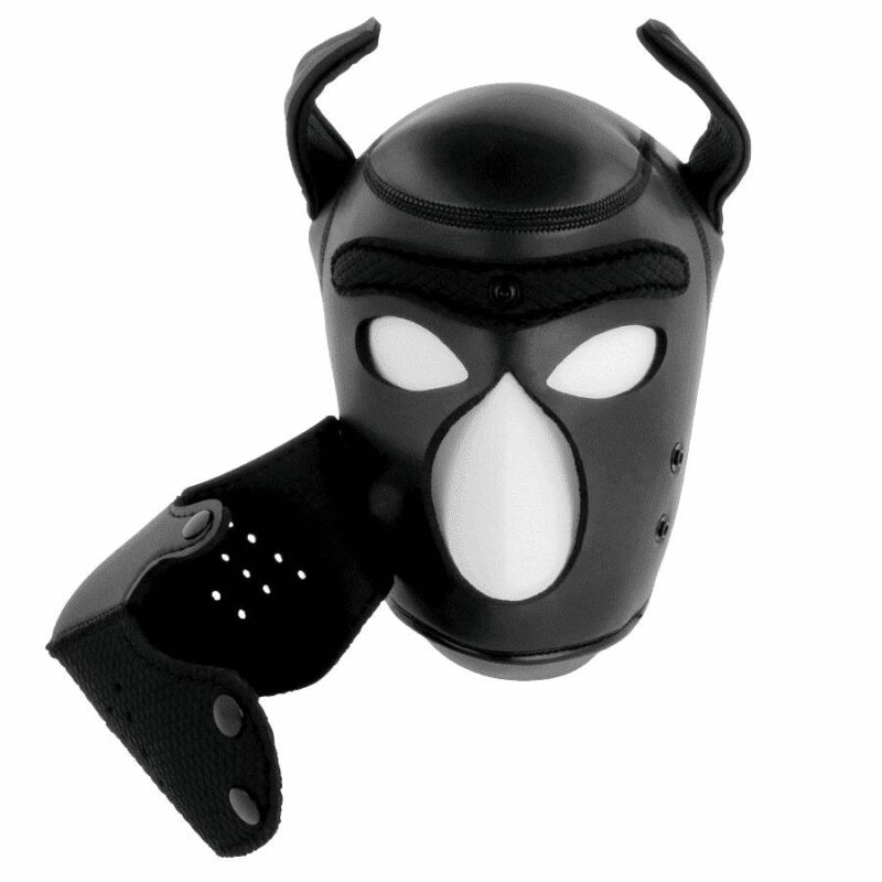 Darkness Neoprene Dog Hood With Removable Muzzle L Blindfolds & Masks | SEX Shop Ireland 6