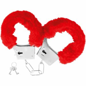 Darkness  Pleasure Furry Handcuffs Red Fetish / Bondage | SEX Shop Ireland