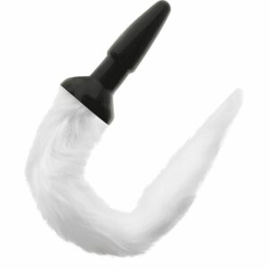 Darkness Tail Butt Silicone Plug -white Butt Plugs | SEX Shop Ireland