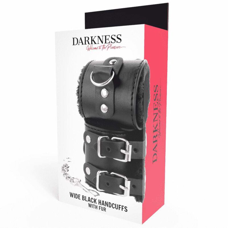 Darkness  Wrist Restraints Black With Fur Fetish / Bondage | SEX Shop Ireland 9