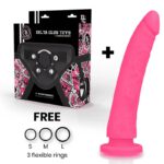Delta Club Toys Harness + Dong Pink Silicone 23 X 4.5 Cm Strap-Ons | SEX Shop Ireland 14