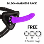 Delta Club Toys Harness + Dong Purple Silicone 17 X 3cm Strap-Ons | SEX Shop Ireland 13