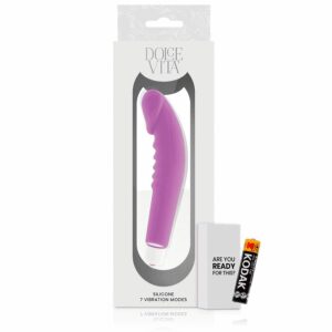 Dolce Vita  Realistic Pleasure Purple Silicone Classic Vibrators | SEX Shop Ireland 3