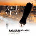 Dolce Vita Rechargeable Vibrator Five Black 10 Speeds Clitoral Stimulators | SEX Shop Ireland 9