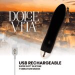 Dolce Vita Rechargeable Vibrator Four Black 10 Speeds Bullet Vibrators | SEX Shop Ireland 9