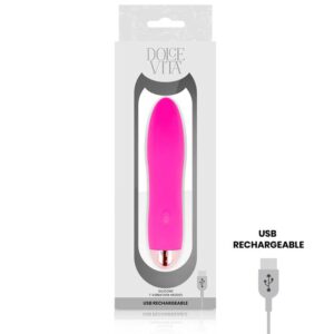 Dolce Vita Rechargeable Vibrator Four Pink 10 Speeds Bullet Vibrators | SEX Shop Ireland 3