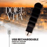 Dolce Vita Rechargeable Vibrator Six Black 10 Speeds Clitoral Stimulators | SEX Shop Ireland 9