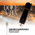 Dolce Vita Rechargeable Vibrator Three Black 7 Speed Clitoral Stimulators | SEX Shop Ireland 9
