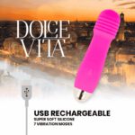 Dolce Vita Rechargeable Vibrator Three Pink 10 Speeds Clitoral Stimulators | SEX Shop Ireland 9