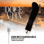 Dolce Vita Rechargeable Vibrator Two Black 10 Speed Clitoral Stimulators | SEX Shop Ireland 11