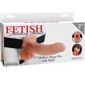 Fetish Fantasy Series 7″ Hollow Strap-on With Balls 17.8cm Flesh Sex Toys | SEX Shop Ireland 3
