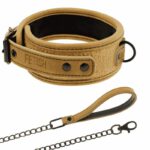 Fetish Submissive Origin Collar With Leash BDSM Collars | SEX Shop Ireland 13