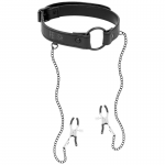 Fetish Submissive Ring Gag With Nipple Clamps BDSM Collars | SEX Shop Ireland 11