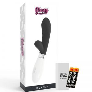 Glossy Jackson Rabbit Black Masturbators for Women | SEX Shop Ireland