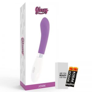 Glossy John Vibrator Purple Masturbators for Women | SEX Shop Ireland