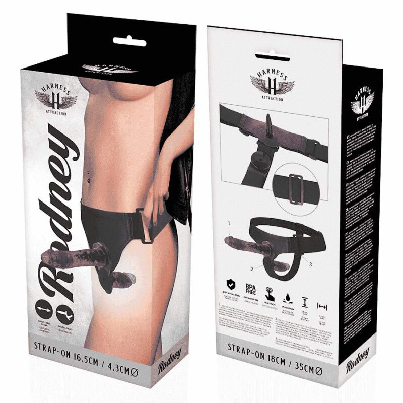 Harness Attraction Rodney  Double Purple Vibrator  18  X 3.5cm Sex Toys | SEX Shop Ireland 11