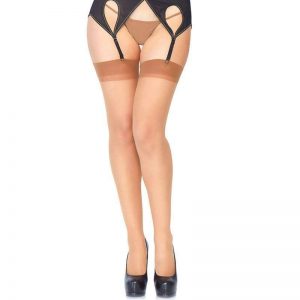 Leg Avenue Sheer Stockings Brown One Size Fashion & Lingerie | SEX Shop Ireland
