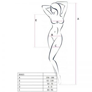 Passion Woman Bs025 Bodystocking Dress Style White One Size Fashion & Lingerie | SEX Shop Ireland 3