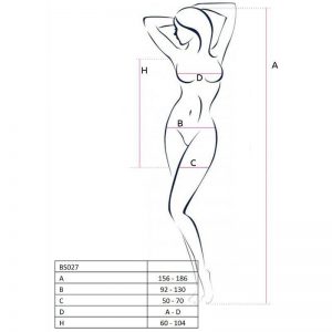 Passion Woman Bs027 Bodystocking Dress Style Red One Size Fashion & Lingerie | SEX Shop Ireland 3