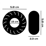 Powering Super Flexible Resistant Ring  5cm Pr08 Black Cock Rings | SEX Shop Ireland 12