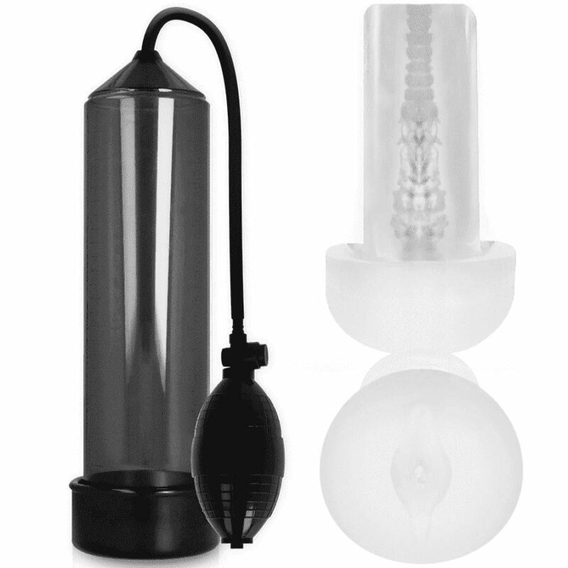 Pump Addicted Rx3 Black With Pleasure Sleeve Penis Pumps | SEX Shop Ireland 4