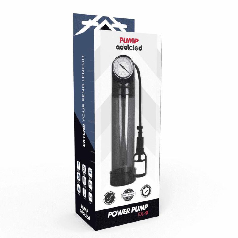 Pump Addicted Rx9 Black Penis Pumps | SEX Shop Ireland 9